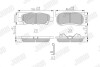 Тормозные колодки задние JEEP COMPASS/PATRIOT MITSUBISHI LANCER/OUTLANDER DODGE CALIBER Jurid 572547J (фото 1)