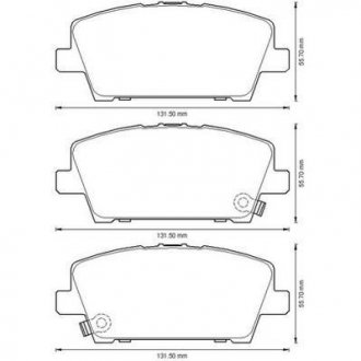 Гальмівні колодки передні Honda Civic VIII IX Jurid 572579J (фото 1)