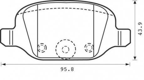 Гальмівні колодки, дискове гальмо (набір) Jurid 573019J (фото 1)