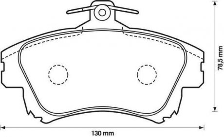Комплект тормозных колодок, дисковый тормоз - (X3511010 / MZ690339 / MR527656) Jurid 573039J (фото 1)