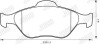 Тормозные колодки передние FORD FIESTA/FUSION/KA/PUMA MAZDA 121/2 Jurid 573041J (фото 2)