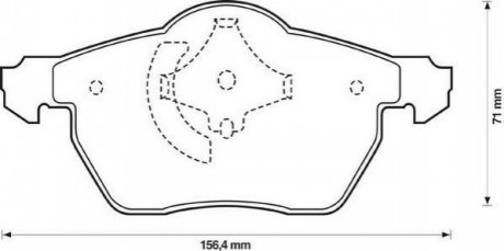 Колодки дискового тормоза Jurid 573052J (фото 1)