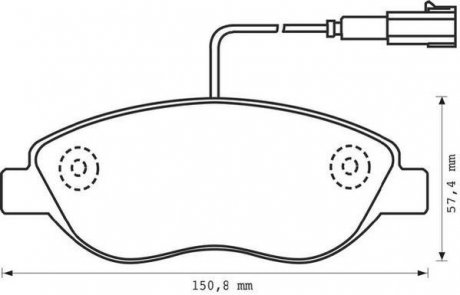 Комплект тормозных колодок, дисковый тормоз - (9949279 / 77364589 / 77362196) Jurid 573076J (фото 1)