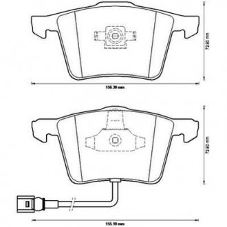 Комплект тормозных колодок, дисковый тормоз - (1K0698151B) Jurid 573197J (фото 1)