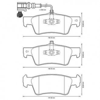 Колодки гальмівні VOLKSWAGEN Transporter Jurid 573303J