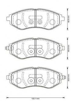 Колодки дискового тормоза Jurid 573371J (фото 1)