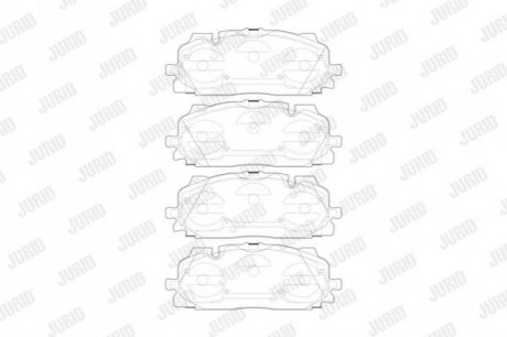 Тормозные колодки Audi Q7 (2015>) Jurid 573773J