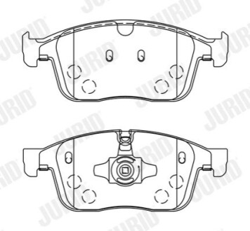 Гальмівні колодки Jurid 573808J
