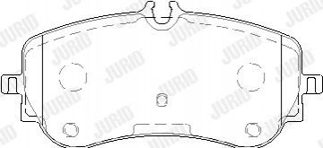 Гальмівні колодки задні VW AMAROK, CRAFTER / MAN TGE Jurid 573832J (фото 1)