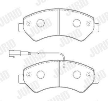 Гальмівні колодки передні Fiat Ducato / Citroen Jumper / Peugeot Boxer Jurid 573849J (фото 1)