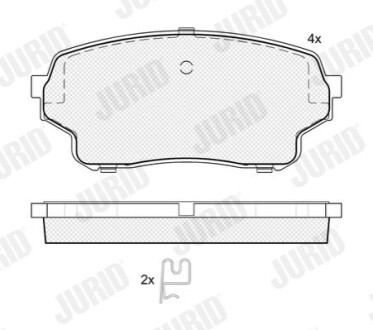 KLOCKI HAM./PRZ/ SUZUKI GRAND VITARA 98- Jurid 574095J