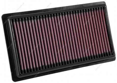 Sportowy filtr powietrza - PЕ‚aski (dЕ‚.: 268mm, szer.: 152mm, wys.:29mm) pasuje do: FIAT 500, 500X, TIPO JEEP RENEGADE LEXUS UX TOYOTA CAMRY, C-HR, HIGHLANDER, MIRAI, RAV 4 V 1.0-Electric 12.14- K&N 33-3080 (фото 1)