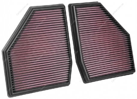Sportowy filtr powietrza - PÅ‚aski (dÅ‚.: 264mm, szer.: 216mm, wys.:30mm) pasuje do: BMW 5 (G30, F90), 8 (G14, F91), 8 (G15, F92), 8 GRAN COUPE (G16, F93) 4.4 09.17- K&N 33-3128