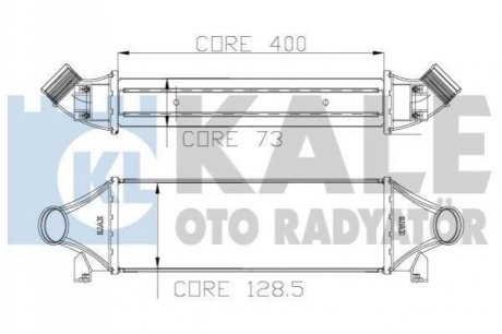 KALE FORD Интеркулер Transit 2.4TDCi 00- Kale-oto-radyato 126200