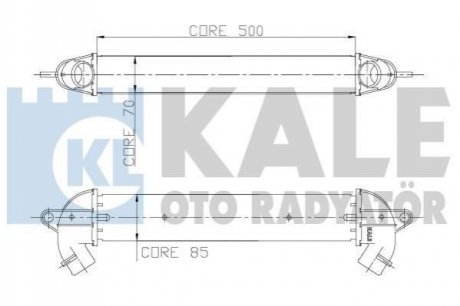 KALE FIAT Интеркулер Doblo 1.3/1.9JTD 01- Kale-oto-radyato 157000