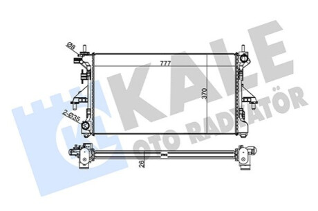 KALE CITROEN Радиатор охлаждения Jumper,Peugeot Boxer 3.0HDI 06- Kale-oto-radyato 305600