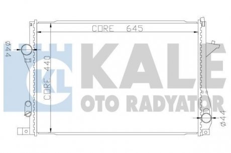 KALE BMW Радиатор охлаждения 5 E39,7 E38 520/750 Kale-oto-radyato 341915
