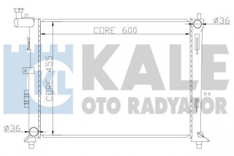 Радиатор охлаждения двигателя Kale-oto-radyato 341980
