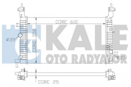 Автозапчасть Kale-oto-radyato 342065