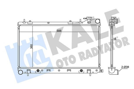 Радіатор охолодження Subaru Forester Kale-oto-radyato 342105