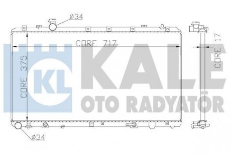 Радиатор охлаждения Fiat Sedici, Suzuki Sx4 Radiator KALE OTO RADYATOR Kale-oto-radyato 342120