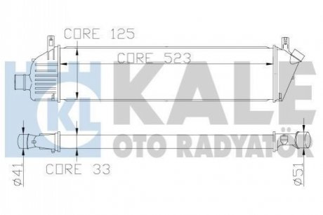 NISSAN Интеркулер Micra III 1.5dCi 03- Kale-oto-radyato 342360 (фото 1)