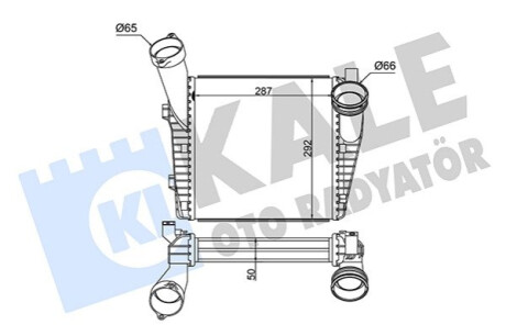 Интеркулер VW Touareg, Porsche Cayenne Kale-oto-radyato 344740