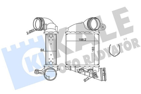 Интеркулер Audi A3, Seat Leon, Skoda OctaVIa, Volkswagen Golf IV KALE O Kale-oto-radyato 344770