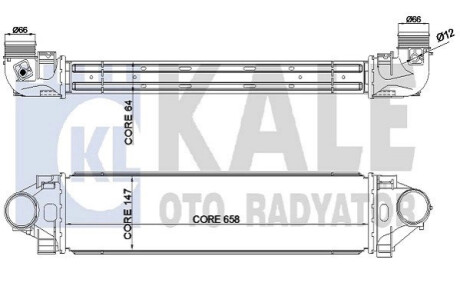 Радіатор інтеркулера Ford Focus/Mondeo 06- Kale-oto-radyato 344930