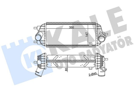 Интеркулер ix35,Sportage 1.7CRDi 10- Kale-oto-radyato 344945