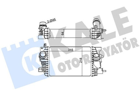 Інтеркулер Meriva B 1.4 Kale-oto-radyato 345055