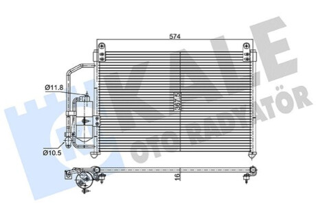 Радиатор кондиционера Daewoo Lanos, Zaz Chance, Sens KALE OTO RADYATOR Kale-oto-radyato 345195