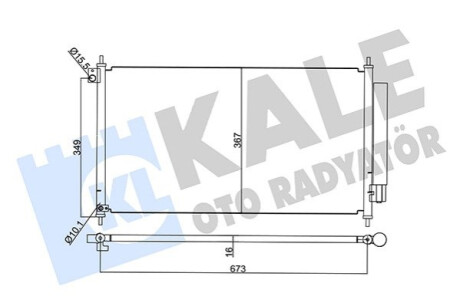 Радіатор кондиционера Honda Civic IX Kale-oto-radyato 345395