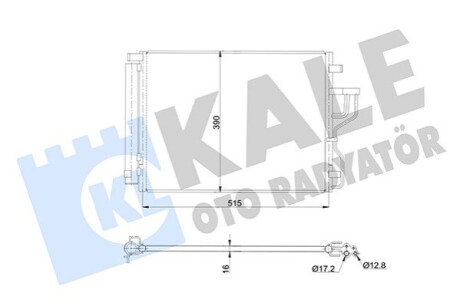 Радіатор кондиционера Hyundai IX35, Kia Sportage Kale-oto-radyato 345420