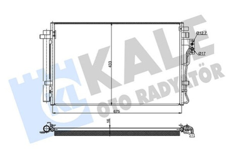 Радіатор кондиционера Kia Sorento II Kale-oto-radyato 345465