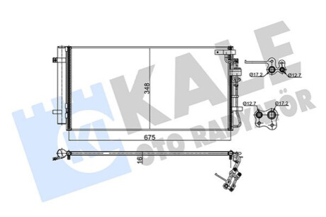 Радиатор кондиционера Kia Carens III KALE OTO RADYATOR Kale-oto-radyato 345475