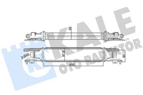 KALE OPEL Интеркулер Corsa D 1.3CDTI 06- Kale-oto-radyato 345600