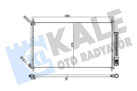 Радіатор кондиционера Honda Cr-V IV Kale-oto-radyato 345720