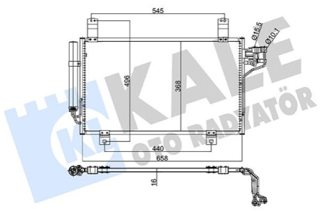 Радіатор кондиціонера (з осушувачем) Mazda CX-5 2.2 AWD 12- Kale-oto-radyato 345750