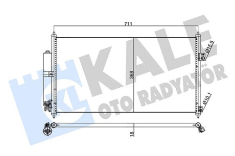 Радиатор кондиционера Nissan X-Trail Kale-oto-radyato 345795