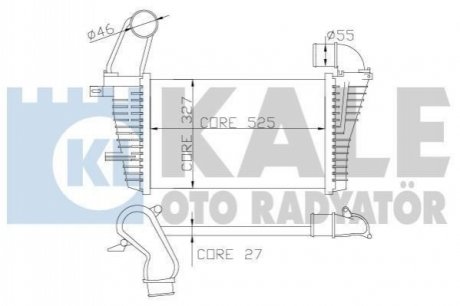 Интеркулер Opel Astra H KALE OTO RADYATOR Kale-oto-radyato 345900