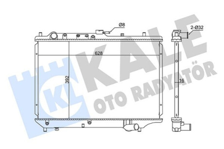 Радиатор охлаждения 323 IV 1.3/1.8 89- Kale-oto-radyato 345965