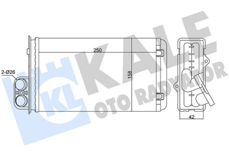 Автозапчастина Kale-oto-radyato 346305