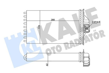 Автозапчасть Kale-oto-radyato 346335