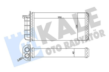 KALE FIAT Радиатор отопления Bravo,Marea,Alfa Romeo 145/146 Kale-oto-radyato 346340