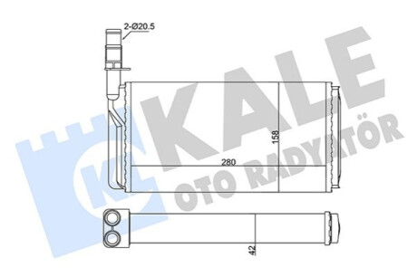 Автозапчастина Kale-oto-radyato 346375