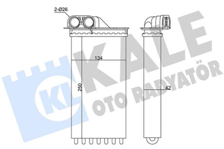 Автозапчасть Kale-oto-radyato 346440