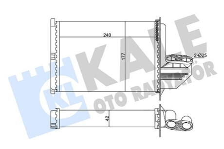 KALE BMW Радиатор отопления 3 E36 91- Kale-oto-radyato 346470