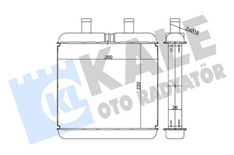 Радиатор отопителя Iveco Daily III KALE OTO RADYATOR Kale-oto-radyato 346590