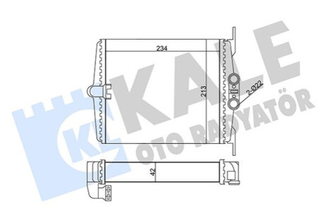 KALE DB Радиатор отопления S-Class W140 Kale-oto-radyato 346630